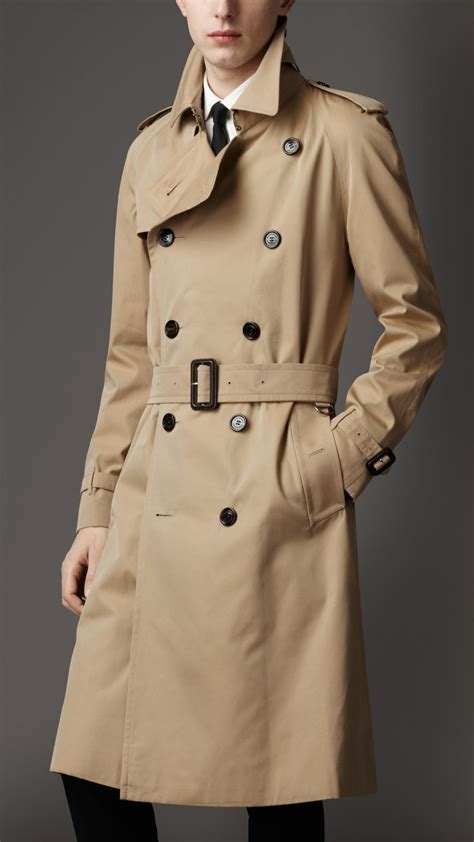 burberry london mens double breasted cotton gabardine trench coat|Burberry kensington heritage trench coat.